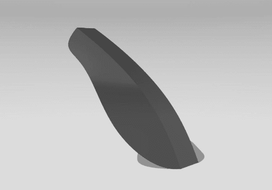 CAD model of the proposed fairing
